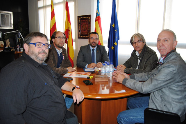 Reuni de CCOO, amb Manel Nieto (segon per l