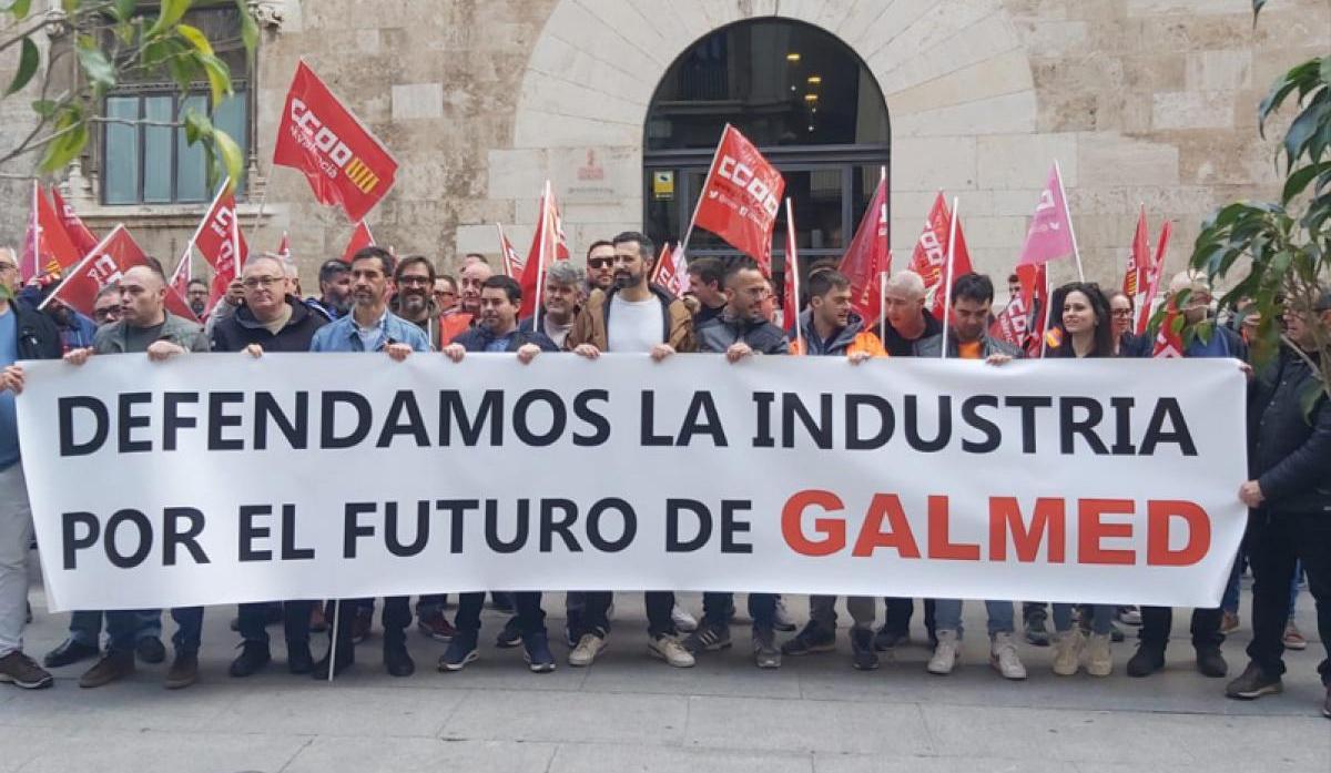 Concentracin en defensa de Galmed, el pasado mes de marzo.