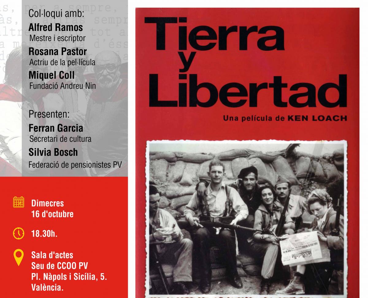 Projecci de 'Tierra y libertad'.