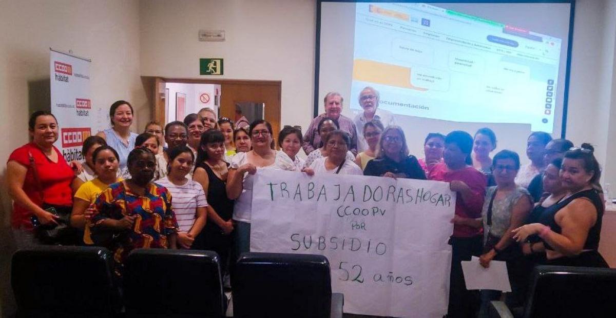 Taller de formación sobre derechos para las trabajadoras del hogar, celebrado en València el pasado 30 de septiembre.