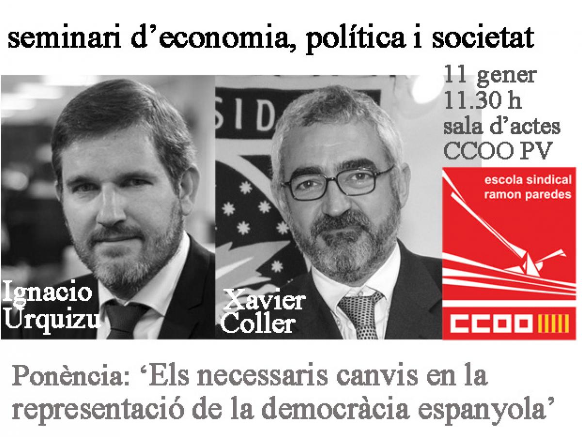 Seminari d'Economia, Poltica i Societat de CCOO PV.