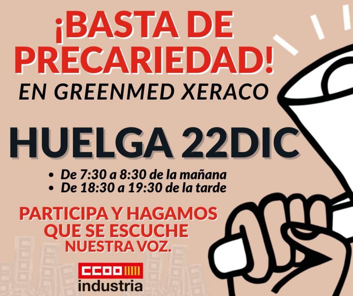 Huelga Greenmed Xeraco.