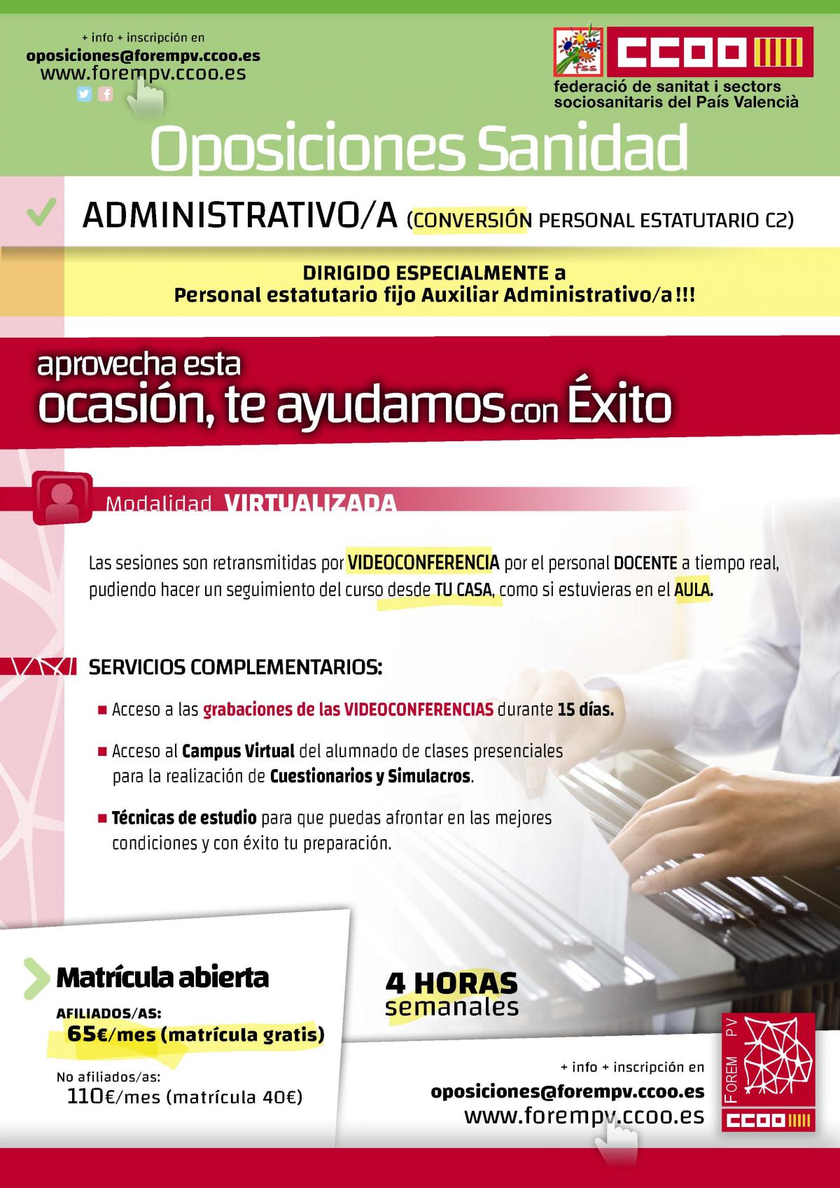 Curso de administrativo/a