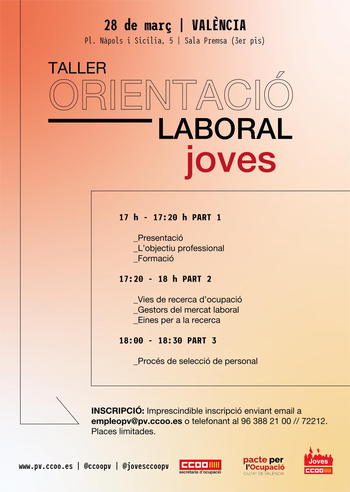 Taller d'orientaci laboral per a joves