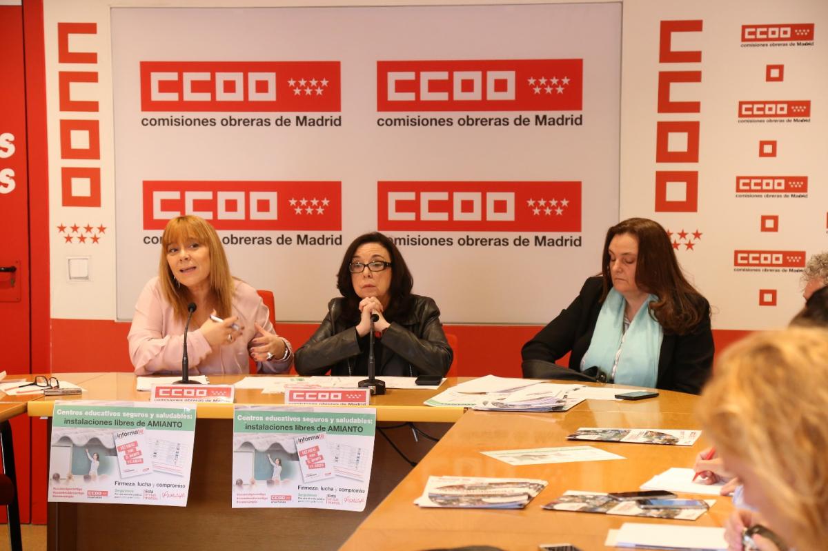CCOO exige a la Consejera de Educacin una campaa especfica de informacin sobre el amianto en los centros de trabajo y Universidades