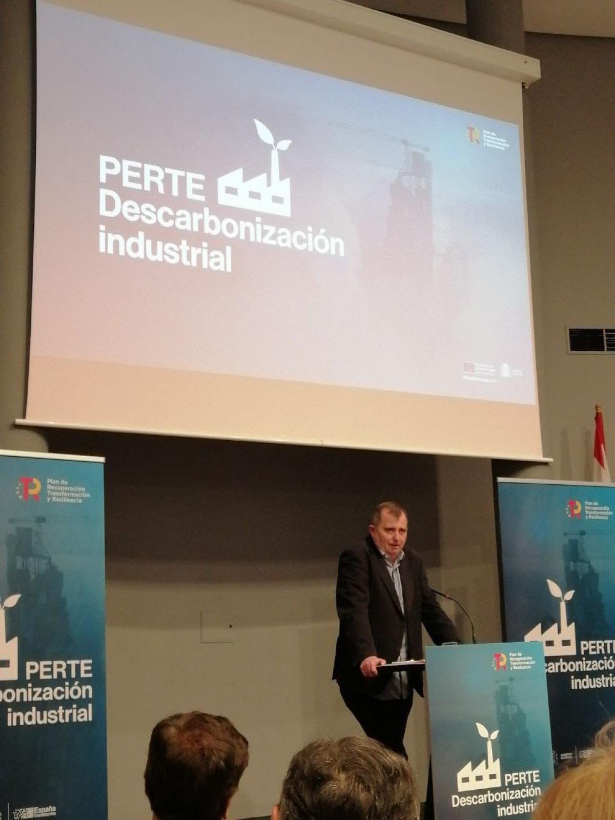 Jose Manuel Casado en la presentacin del PERTE de Descarbonizacin