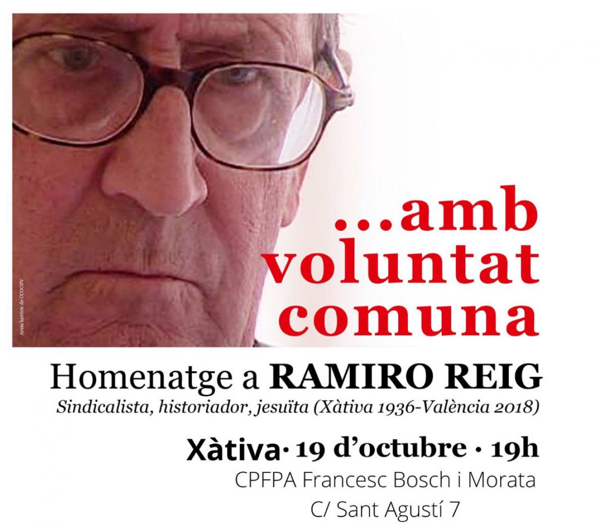 Acte d'homenatge a Xtiva.